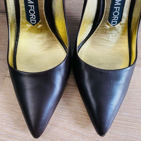 Authentic designer Tom Ford shoes heels SZ US7.5 - Picture 11 of 12